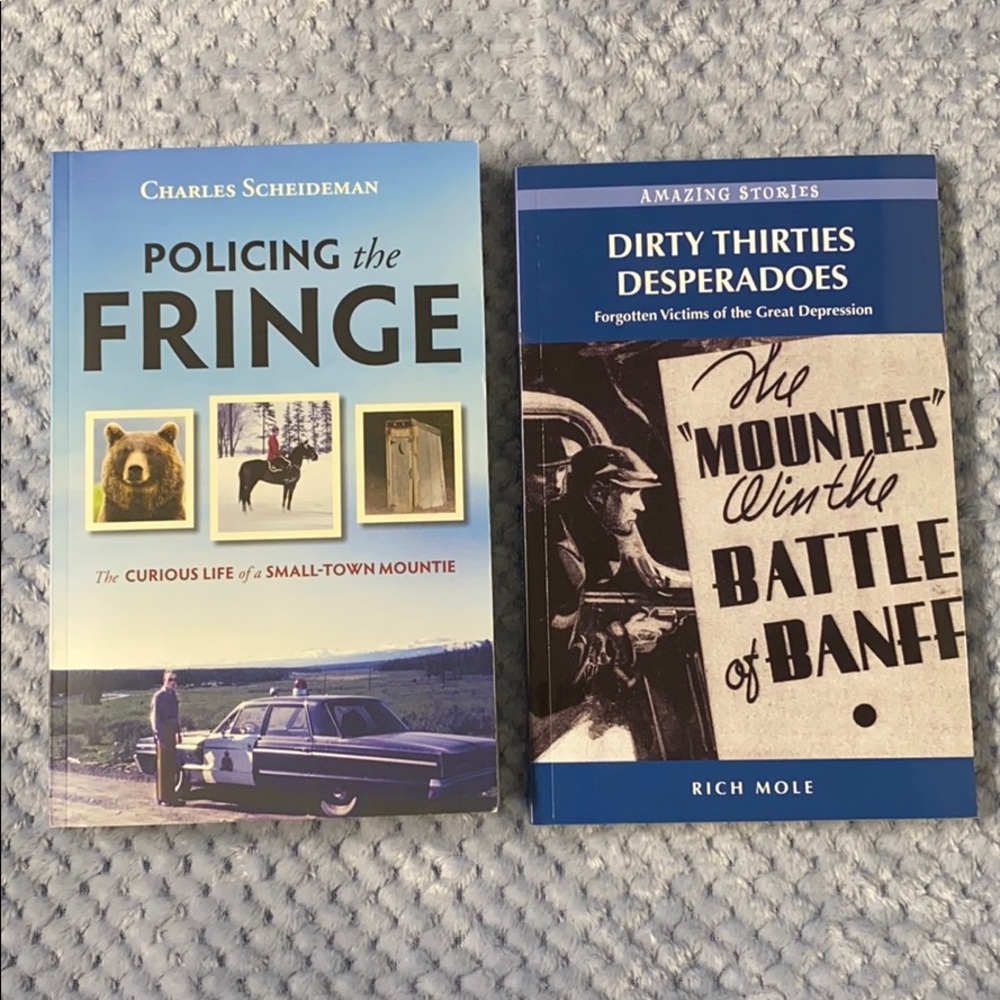 2 Books - RCMP, True Crime, Stories